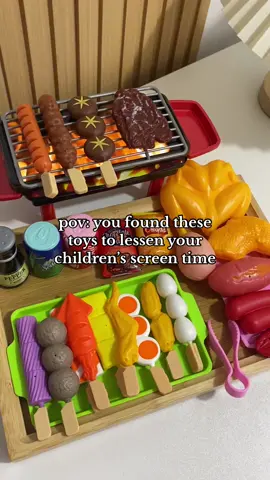 Kaya mommies, i-check put niyo na ‘to. Sure akong magugustuhan ng mga babies niyo yung Barbecue Toy Set na ‘to. Sulit sa 27 pieces na laruan sa halagang less than 100 pesos! 🍢🍡🍗👨‍🍳 #fyp #foryoupage #affiliatetiktok #affiliate #freesamplesapproved #freesample #MomsofTikTok #baby #playtime #toysforkidsgift #toy 