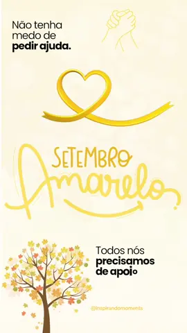 Todos juntos!!!  Setembro amarelo 💛 #reflexão  #setembroamarelo  #setembro  #frases  #vivalavida  #cold  #foryou  @coldplay 