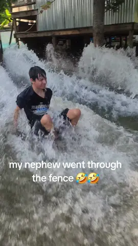 #🤣🤣🤣 #pool #pooldestroyed #cutpool #funny #hilarious #lol #lmao #fyp #haha #fence #broke #nephew #poolreplacement @blues550yote 