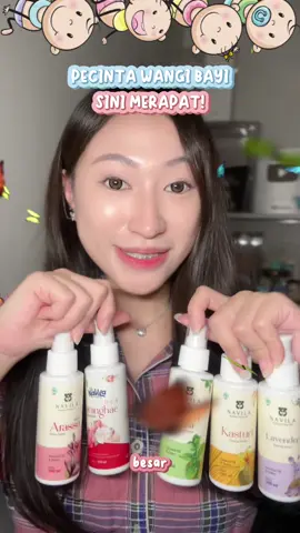 BAYIKKK GEDE MERAPAATTT!!👶🏻🍼🫧 pecinta wangi-wangian bayi ini pasti suka semua aroma minyak telon ini sih!!😫🤍 #minyaktelon #baby #minyaktelonnavila #navilaminyaktelon #navilatelonoil #smellslikearoyalbaby 