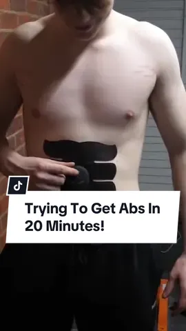 Trying To Get Abs In 20 Minutes!  #abs #abworkouts #abworkout #gym #GymTok #sixpack #6pack #joefazer #workout #abstimulator 