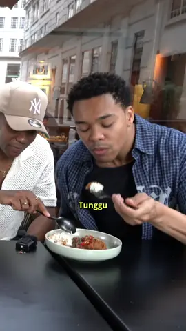 Trying Rendang Jackfruit for first time! Today we are at TOBA London with the MJ the Musical cast trying a Beef Rendang alternative #fyp #indonesia 