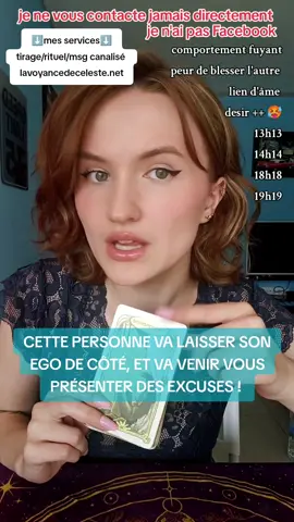 cette personne va laisser son égo de côté et va venir présenter des excuses ! #voyance #voyante #tirage #tiragedecarte #celeste #sentimental #cartomancie #medium #voyancelive #live #tiragesentimental #amesoeur 