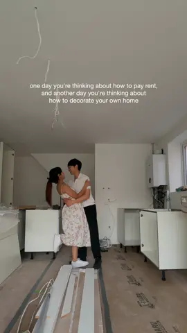 Taking one step at a time - here’s to building a space that’s truly ours! 💕 follow our renovation process 🫶🏻 . . . . . . . . . . . . . first home. House renovation. #couple #newhome #couplegoals #homesweethome #fyp #viral #trendingtiktok #challenge 