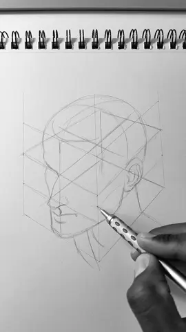 COMO DESENHAR ROSTO EM PERSPECTIVA  #desenhandorostos #drawings #dibujo #comodesenhar #tutorialdrawing #arte 