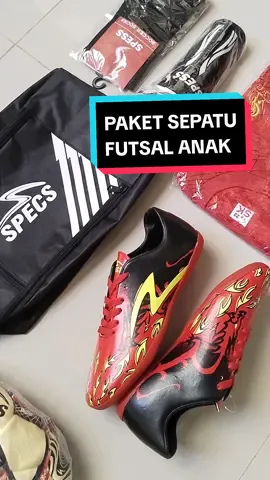 Paket sepatu futsal anak specs dragon Naga #sepatufutsalanak #paketsepatufutsal #sepatufutsalanakmurah #paketsepatufutsallengkap 