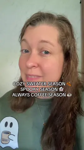 Grab yours before it’s gone because it’s too cute to miss!! #sweaterweather #spookyseason #alwayscoffee #cozysweater #cuteghost #halloweensweatshirt #tiktokshopaffiliate 