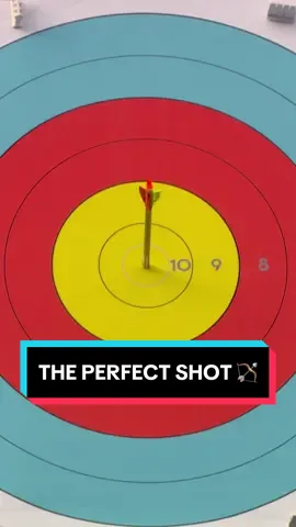 A PERFECT SHOT 😱 American Matt Stutzman finished an EPIC para archery shoot-off with a bullseye. 🎯 #ParisParalympics #paralympics #parasport #archery #bullseye #teamusa #usa 
