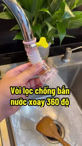 Vòi lọc chống bắn nước xoay 360 độ tiện lợi, có lọc nước bẩn, rửa bác đĩa ko bị văng nước tung toé ướt hết người #xuhuong #tranminhdaily #giadungtienich #giadinh #daulocnuoctaivoi #voilocnuoc 