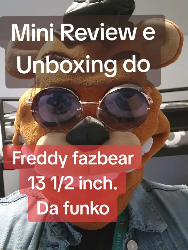 Mini review e unboxing do freddy fazbear de 30 cm da funko🐻🎩🎤 #fivenightsatfreddy #freddy #freddyfazbear #funko #fnaf #actionfigures #unboxing #review #brinquedo #coleção #brasil #10years #scottcawthon 
