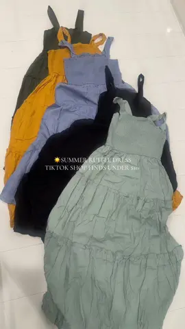 Womens cami dress. Best tiktokshop finds. #summerdress #ruffledress #tiktokshop #TikTokFashion #OOTD #fashion #summerdress 