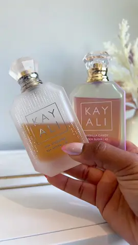My two babies from @kayali 🥰 Wedding silk santal + Rock Candy Sugar #perfumetok #verydemure #perfumerecommendations #layeringcombo #perfumetiktok #fraghead #kayaliperfume #vanillaperfume #vanillagirl 