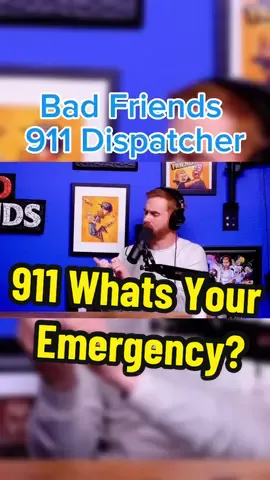 Bad friends - 911 Dispatcher #badfriends #badfriendspod #comedy #comedian #bobbylee #andrewsantino #fyp #foryoupage #foryou #fypage #comedians #comedyvideo #comedyvideos 