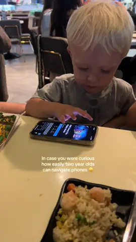 (He is not allowed to scroll on phones, he just is very smart and adapts fast)  #toddlers #babiesoftiktok 