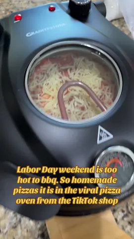 The viral pizza oven from the tiktok shop is a major hit this labor day weekend. We decided to beat the heat and make homemade pizzas this weekend. #labordayweekend #labordaysale #labordaypizza #tiktokshopfinds #tiktokshopdeals #tiktokshopdealsforyoudays 