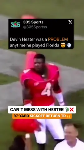 The Gators had NIGHTMARES of this man 🤯🔥 @devin_d_hester_23  (🎥: ESPN/YT, ACCNetwork/YT, CaneFreak2001/YT) #football #devinhester #kickreturn #athlete #highlights #florida #CollegeFootball 
