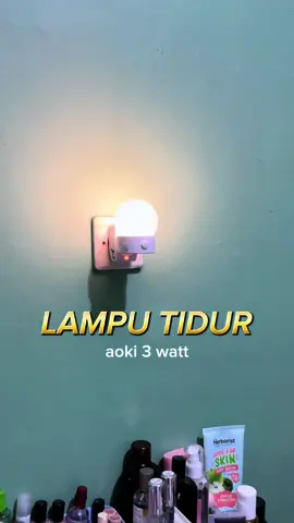 Lampu tidur cahaya warm #lamputidur #lampukamar #lampudinding 