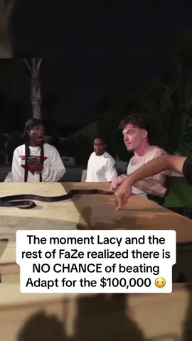 The moment Lacy and the rest of FaZe realized there is NO CHANCE of beating Adapt for the $100,000 😳 | #lacy #faze #fazeadapt 