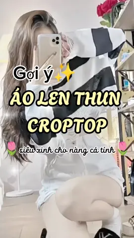 Áo len mỏng kiểu croptop chưa đến 100k cho nàng style cá tính #aolen #aonu #aolennu #aocroptopnu #thoitrangnu #ootdfashion #macdepmoingay #xh #xuhuong #xuhuongtiktok #trending #thinhhanh #fyp #viral #viralvideo #LearnOnTikTok #rosy_duong #CapCut 