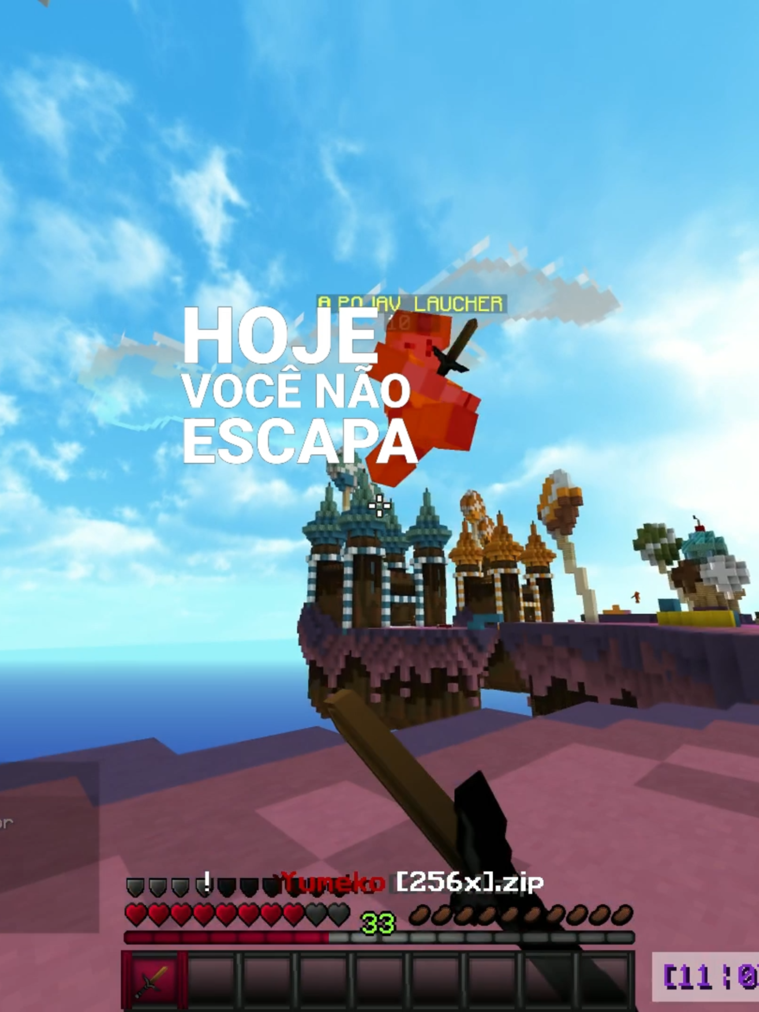 hj vc nao escapa do chorapraespada!!!! #chorapraespada #pvp #edit #ludmila #hoje #mush #Minecraft #choraproarco