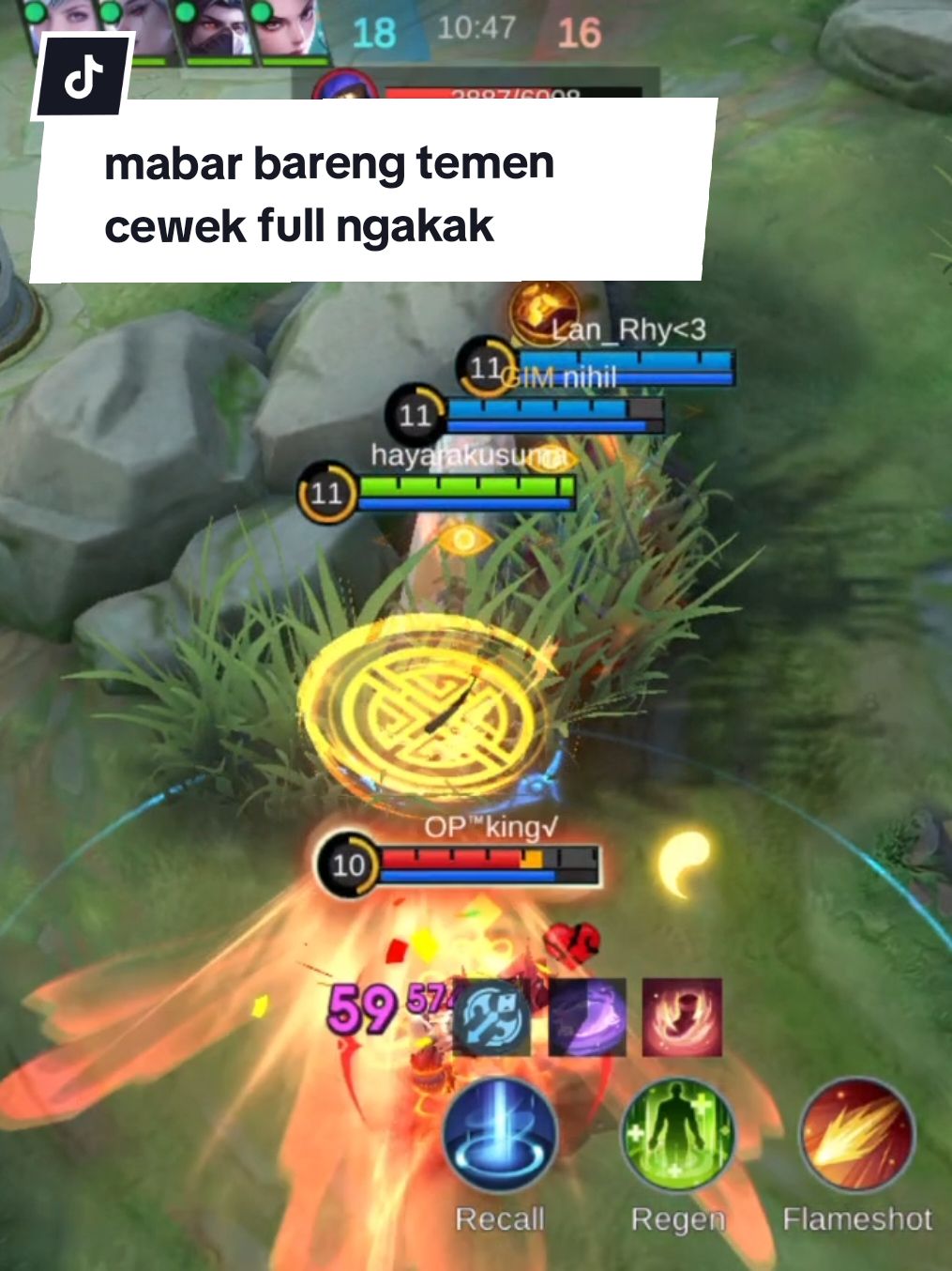 Mabar Mlbb Ngakak Bareng Temen Cewek @selfia5997 @niii_  #mlbbskingifts #mlbb #mobilelegendsbangbang 