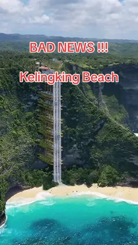 sadly the rumors are true… An elevator is being constructed at Kelingking Beach in Nusa Penida, aiming to provide easier access to the beach. The elevator will cover a vertical height of approximately 180m, replacing the steep and challenging descent down the cliff. This development will significantly alter the experience of visiting this iconic beach. Everyone who intends to see this beach should go there ASAP. But it's still a mesmerizing experience. 🙏🏻 - - - - - - - #fyp #badnews #bad #breakingnews #news #indonesianews #balinews #nusa #nusapenida #kelingkingbeach #kelingking #bali #balilife #balidaily #tourguide #balitourguide #indonesia #pov #adventure #explore #beautifuldestinations #travel #solotravel #travelblogger #traveladvice #travelhacks #travelindonesia #travelitinerary #tourism 