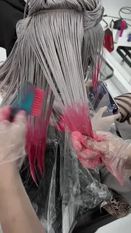 Ends dye #haircolor #hairshade #diwei #hairdye #hairstyle 
