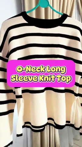 Ready Stock Women Ladies  O-Neck Long Sleeve Knit Top 🩷 #womenclothing #looseblouse #top #womentop #knitwear #bajubelang #apparel 