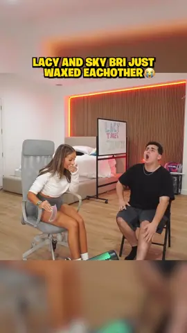 Lacy and Sky Bri Wax Each other #lacy #skybri #faze #fazeclan #viral #funny #wax #waxed #trending #foryou 