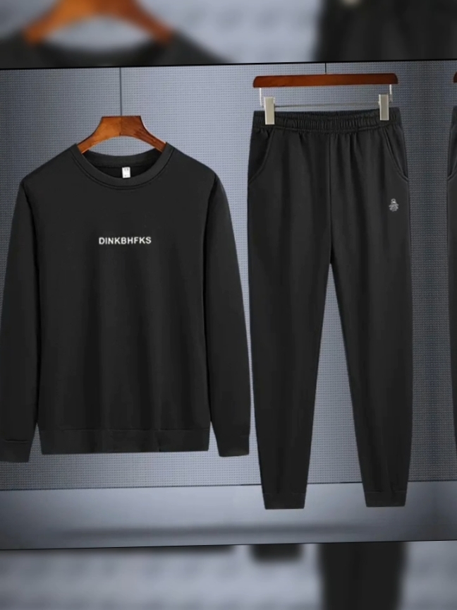 #Simple 2 in 1 set Korean Popular Men's Sport Sweatshirt 