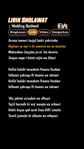 bagian:36 | Solawatan yuk😇✨🤍🎧🎶#lirikgoogle #liriksholawat #lirikvideo #lirik #weddingnasheed #arabic #laguarab #fyp #fypシ #fypシ゚viral #fypage #beranda #bismillahfyp 