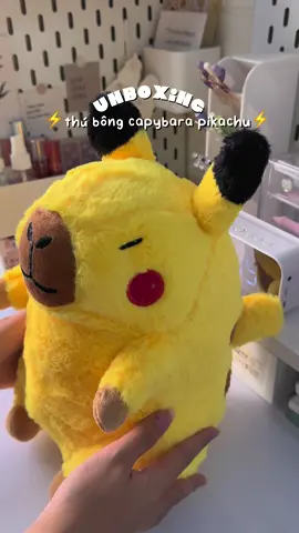 Thấy cưngg🥰 #unbox #unboxing #thubong #votri #thubongdethuong #thunhoibong #quatang #capybara #pikachu #foryou #fyp #viral #trending  