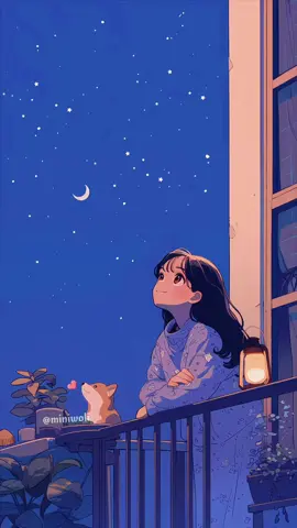 Chào buổi tối #ghibli #trending #healing #miniwoli #congai #relax 