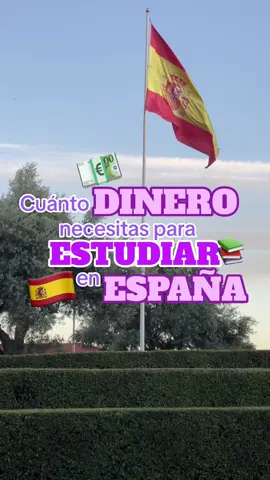 Cuanto dinero necesitas para estudiar en ESPAÑA 🇪🇸 Solvencia económica €600 x cada meses de estudio Estudios: Entre €700 a €3,000 Vivienda: desde €300 una habitación  Boleto de avión: desde €500 Seguro médico: desde €32 mensuales Asesoría legal: desde €300 (opcional, es un trámite muy fácil de hacer por tu cuenta, yo lo hice sin necesidad de un abogado)  Transporte: desde €20 el año si sacas tu abono de estudiante  #estudiarenelextranjero #españa #estudiarenespañasiendoextranjeros #estudianteinternacional #estudiarenespaña 