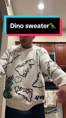 Fall season is here! This sweater is amazing #fallfashion #sweater #dinosweater 