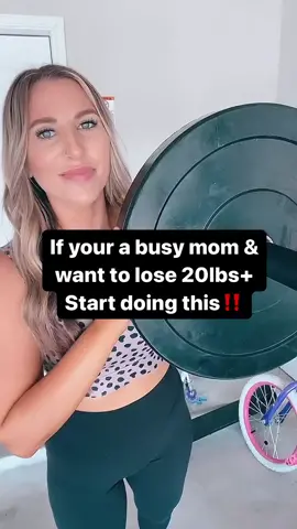 Struggling to lose weight as a busy mom!? Start doing this‼️ #weightloss #weightlossformoms #howtoloseweight #howtolosebellyfat #mom #momof3 #athomeworkouts 