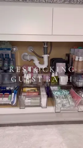 restocking my guest bathroom 🫧🧴 #restock #restocking #restockasmr #bathroomrestock #asmr #organization #bathroomorganization #guestbathrestock #guestbathroom #toiletries #toiletryorganization 