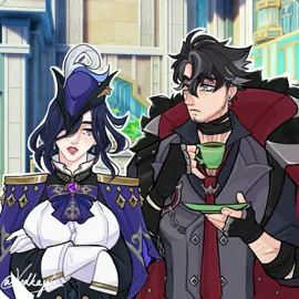 wlw mlm solidarity ✨️ #clorivia #clorinde #navia #wriothesley #GenshinImpact 