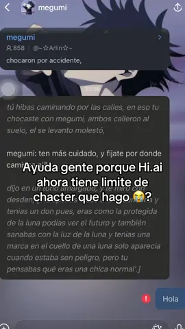 Ayuda quiero hablar con mi bots 😭 pero me pide vip para seguir hablando #hiai #bot #megumi #micuentagarena #ayuda 