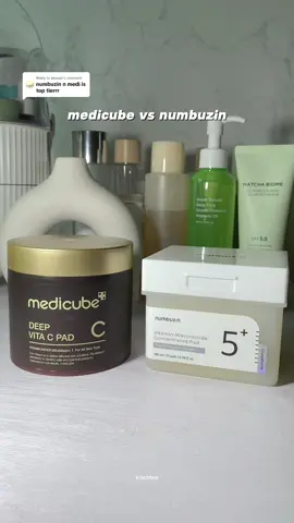 Replying to @alyaazi love numbuzin jelly side & the glow from medi one is 🧑‍🍳💋 #brightening #medicube #numbuzin #tonerpad #vitamin 