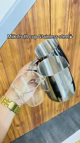 Milk frother cup stainless steel perfect to sa mga nag start mag business coffee shop check out na! ✨🧿💓 #coffee #coffeeessentials #barista #milkfrotherforcoffee #fypシ゚viral #fyp #trending 