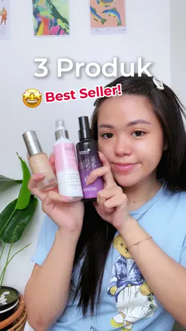 Ini dia 3 produk bestseller Studio Tropik! Kamu udah punya yang mana nih? Coba bisikin MinTrop di komen dong! 🤩 #studiotropik #complexionexpert #settingspray #dreamsetter #primingwater #primer #foundcealer #foundation #concealer #BeautyTok #rekomendasimakeup #bestseller #localbrand 