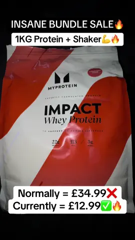 Stock up while you can this was £30 yesterday 🤩🥰 #whey #impact #bundle #myprotein #flashsale 