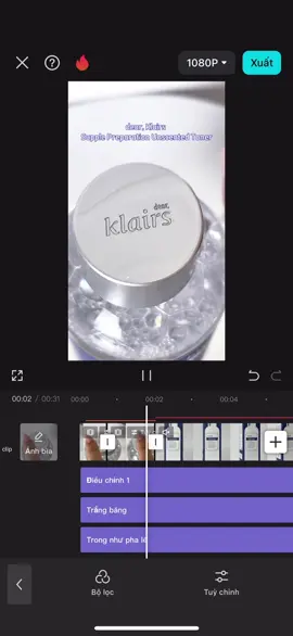 Cách mình edit video ugc example cho “Nước hoa hồng dear, klairs Supple Preparation Unscented Toner” 😉✌️#CapCut #socialcamphss #kaylinugc #ugc #ugccreator #ugcvietnam #ugccommunity #fyp #ugcjourney #klairsvietnam #tonerklairs 