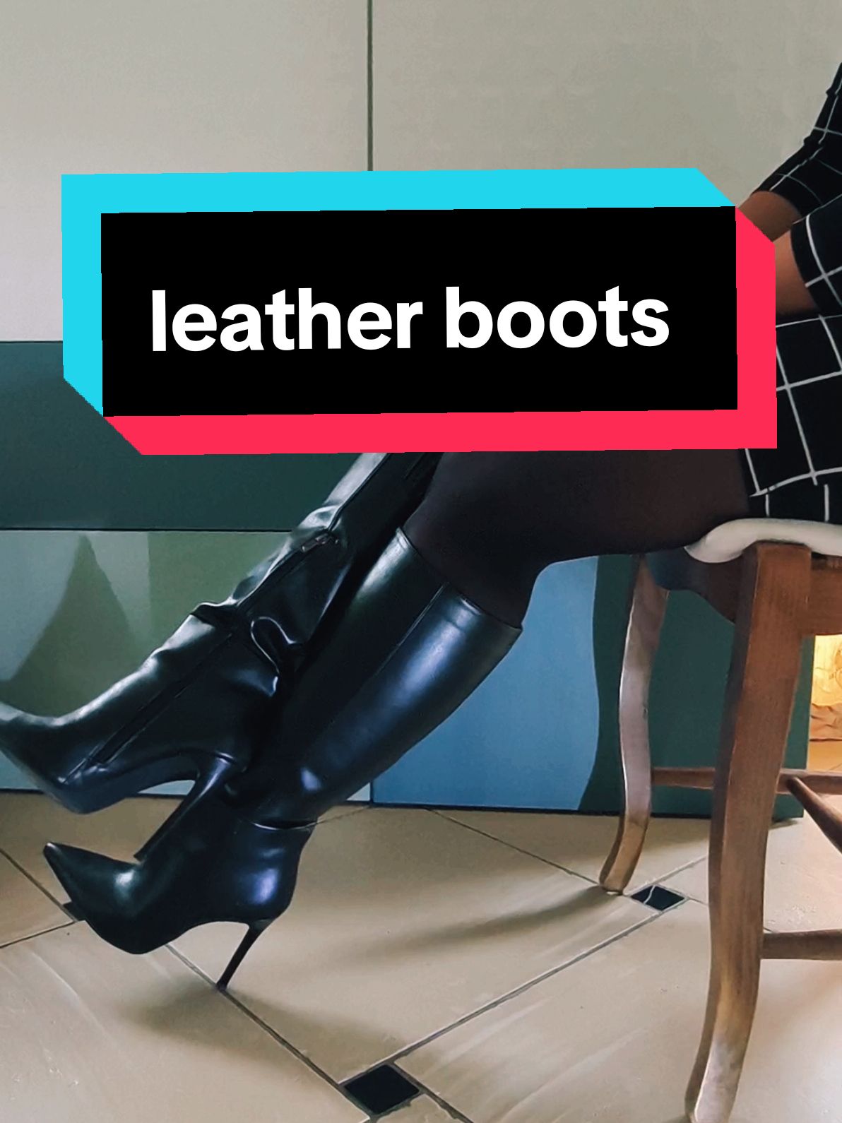leather boots bottes cuir women girl sexy 