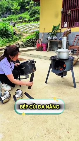 Bếp củi di động #bepcui #bepcuithongminh #bepcuikhongkhoi 