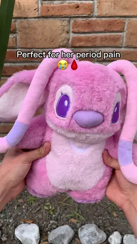A new best friend for her ☺️💕🌸 #liloandstitch #disneystitch #disneygirl #girlfriend #periodtips #cramps #heatingpad 