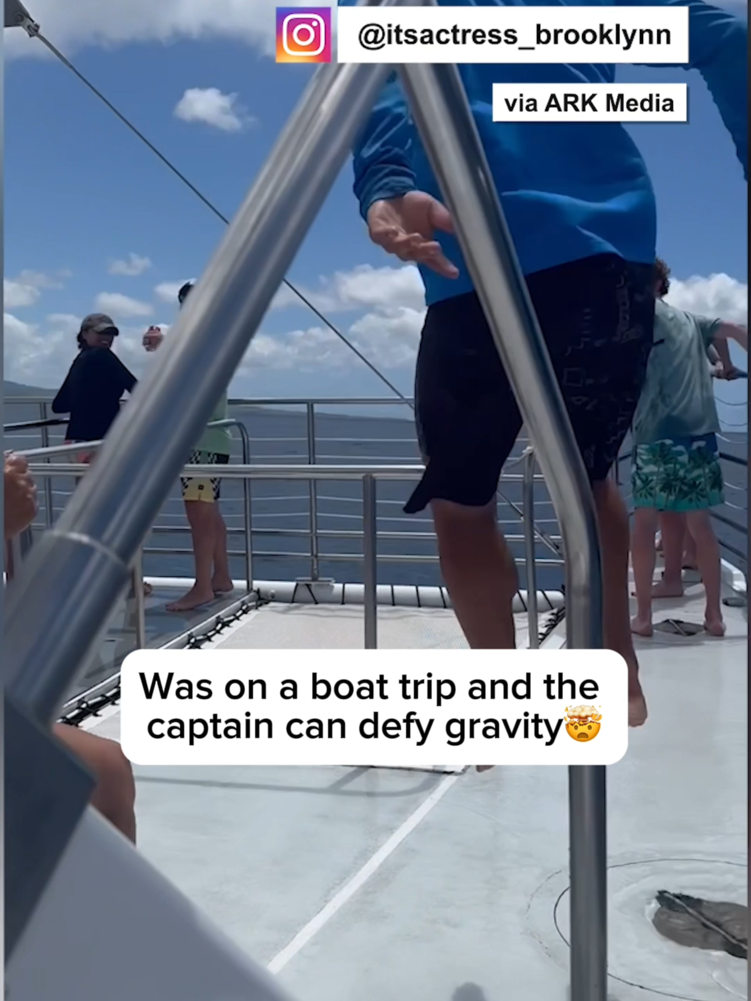 How did he land this?🤯⛵️ (🎥 Instagram: @ itactress_brooklynn via ARK Media) #holidaytiktok #shipcaptain #boattrip #captain #impressive #atsea #caughtoncameras #waitforit #hawaiilife  Holiday recommendations Hawaii Ship captain Experiences