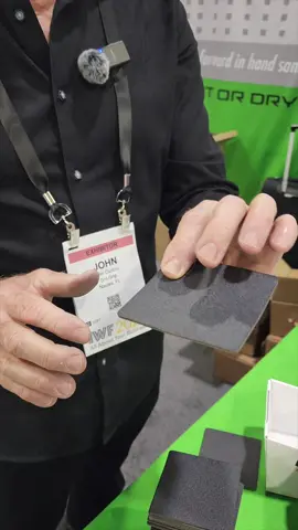 Innovative Duel Sided Sandpaper! #woodworking #cooltools #toolsofthetrade #TradeShow #sanding 