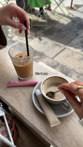 Forever sipping of coffee & yapping👯‍♀️🎀☕️ #thisandyap #coffeedate #coffeegirls #pinterestgirls #pinterestaesthetic #coffeelover #coffeedates #coffeetiktok #gossiping 